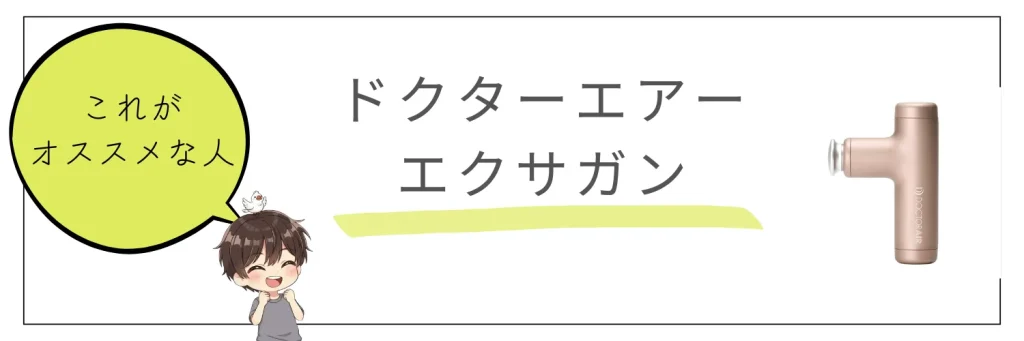 エクサガン・リカバリーガンがオススメな人